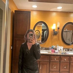 Leather jacket dress